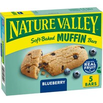 Nature Valley Soft-Baked Muffin Bars, Blueberry, 5 ct, 6.2 oz