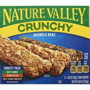 Nature Valley Crunchy Granola Bars, Variety Pack, 6 Ct, 8.94 Oz - 1.49 Oz , CVS