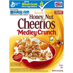 General Mills Honey Nut Cheerios - Cereal, Medley Crunch