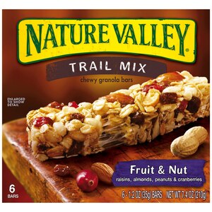 Nature Valley Trail Mix Bars, Fruit & Nut, 6 Ct, 7.4 Oz , CVS