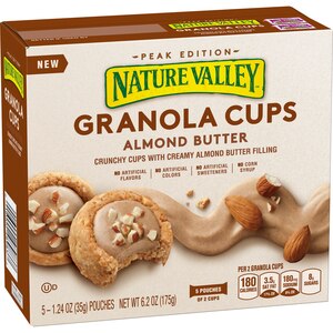 Nature Valley Peak Edition Almond Butter Chocolate Granola Cups, 5-2 Ct Pouches - 1.24 Oz , CVS