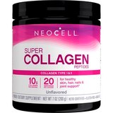 NeoCell Super Collagen Peptides, Unflavored, Powder, 7 oz., 1 Canister, thumbnail image 1 of 9