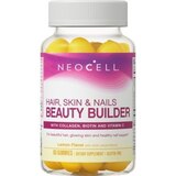 NeoCell Hair, Skin & Nails Beauty Builder, Collagen, Biotin, Vitamin C, Lemon Flavor, 60 Gummies, thumbnail image 1 of 10
