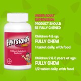 Flintstones Children's Multivitamin Supplement Chewable Tablets with Iron, 60CT, thumbnail image 3 of 7