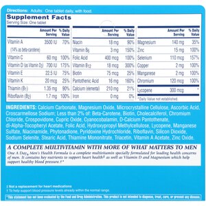 One A Day Mens Health Multivitamin Tablets