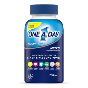 One A Day Men's Health - Tabletas de multivitaminas para la salud masculina