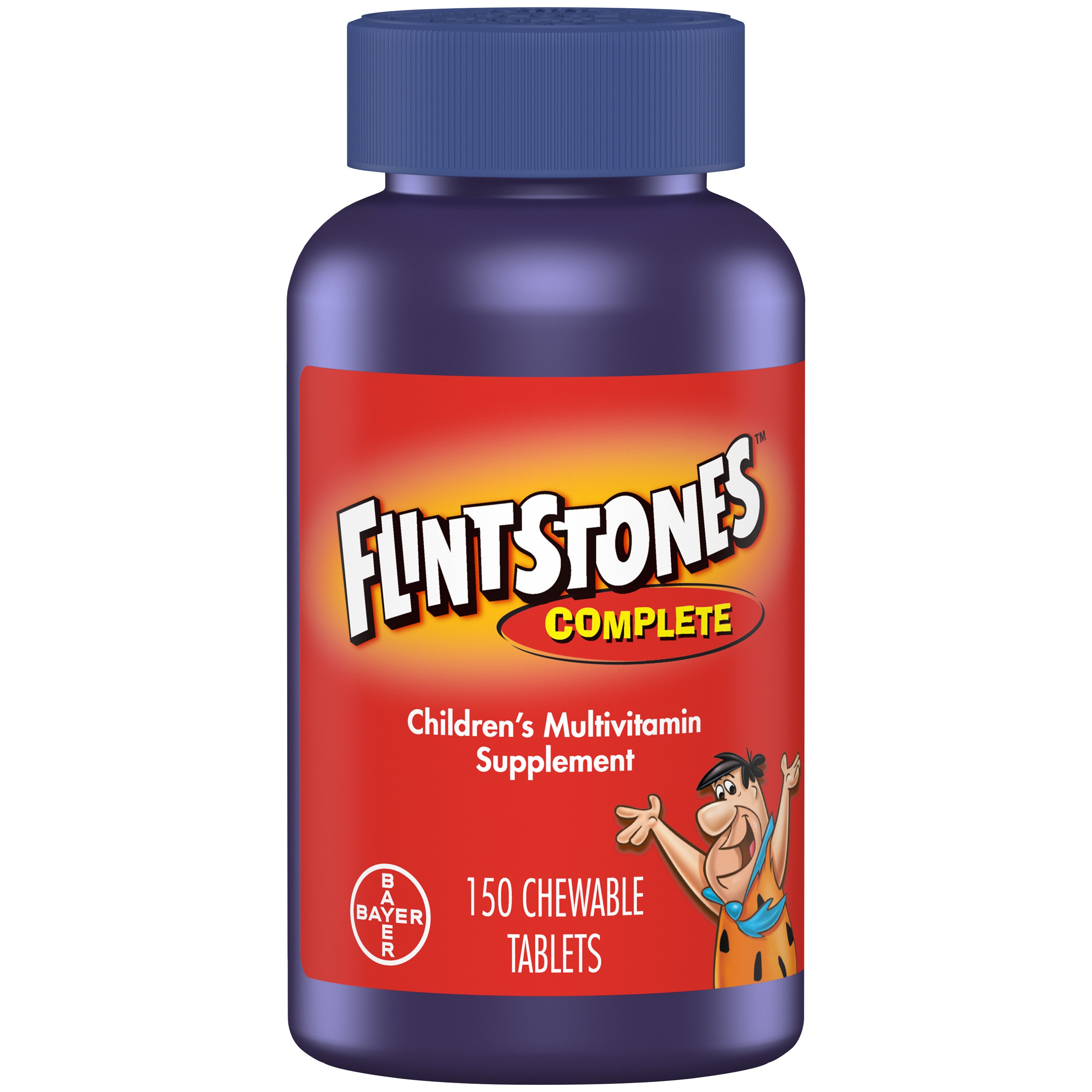 Flintstones Complete - Tabletas másticables con suplemento vitamínico, para niños