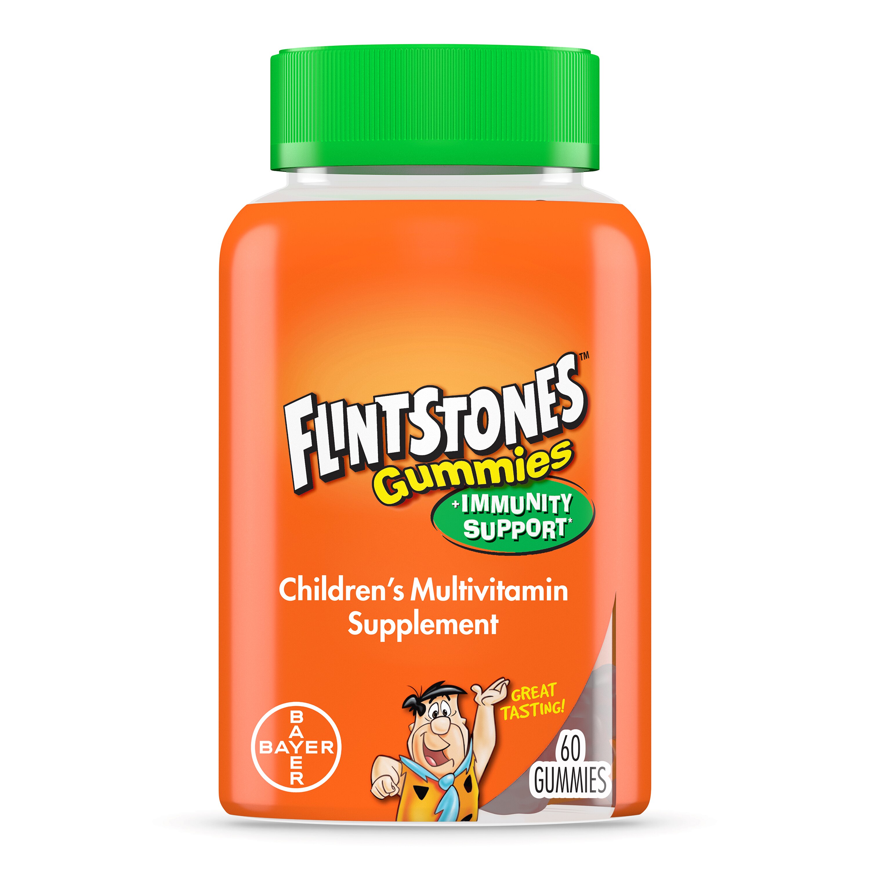 Flintstones Plus Immunity Support - Suplemento multivitamíco/multiminerales para niños en gomitas, 60 u.