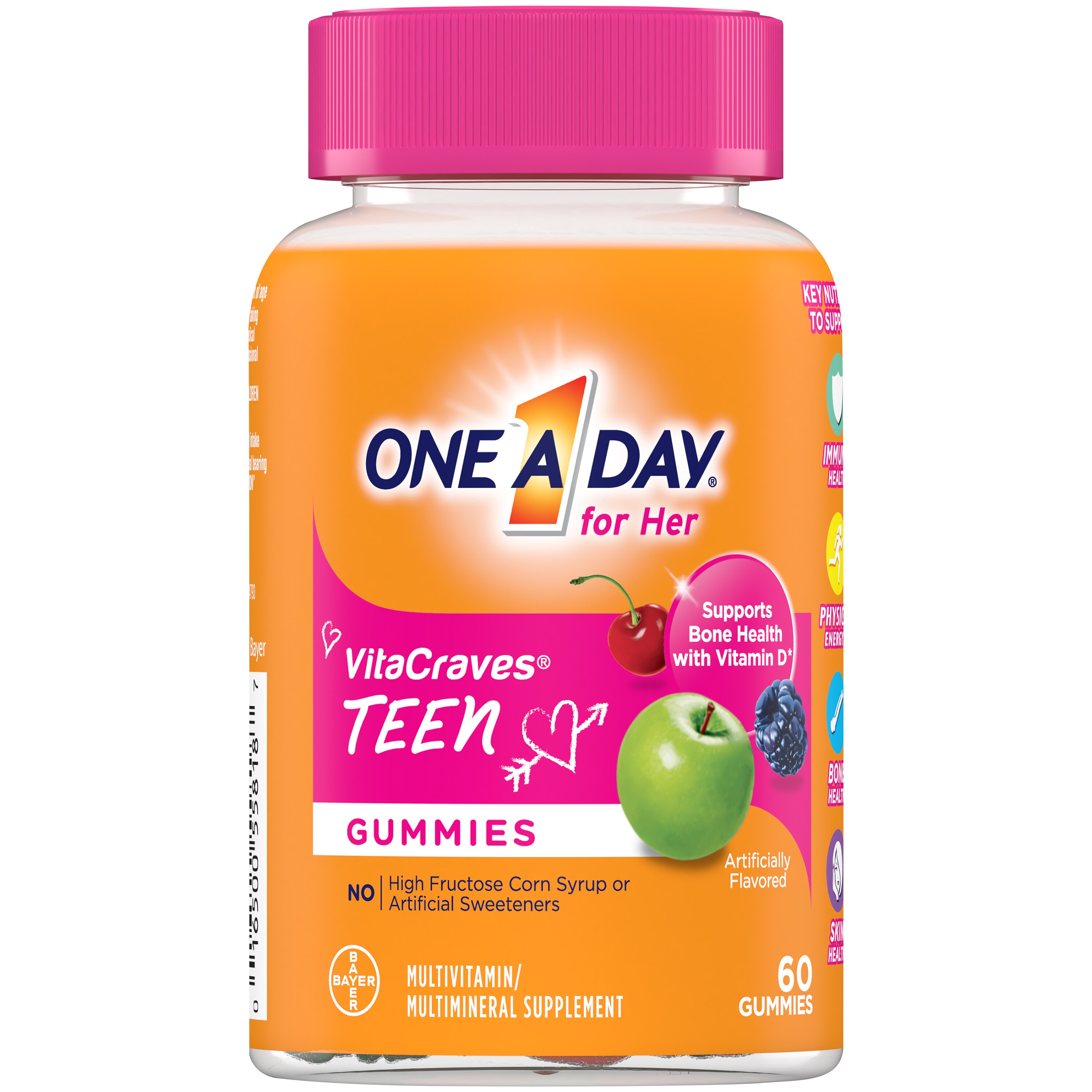  One A Day VitaCraves Teen For Her Multi Gummies, 60CT 