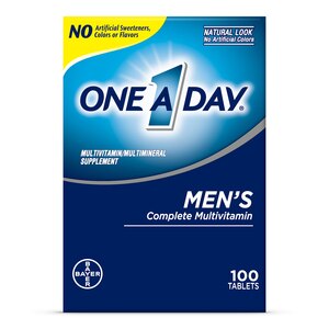 One A Day Men`s Multivitamin, Supplement with Vitamins A, C, E, B1, B2, B6, B12, Calcium and Vitamin D, 100 count