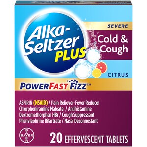 Customer Reviews: Alka-Seltzer Plus Severe Cold & Cough PowerFast Fizz  Citrus Effervescent Tablets, 20ct - CVS Pharmacy