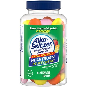 Alka-Seltzer Heartburn Relief Chews Assorted Fruit, 66 Ct , CVS