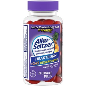 Alka-Seltzer Heartburn + Gas Relief Chews Tropical Punch