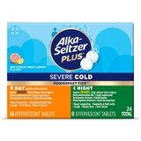 Alka-Seltzer Plus Severe Day + Night Cold PowerFast Fizz Effervescent Tablets, 24 CT, thumbnail image 1 of 7