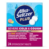 Alka-Seltzer Plus Severe Cold & Cough PowerFast Fizz Citrus Effervescent Tablets, 24 CT, thumbnail image 1 of 8