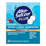 Alka-Seltzer Plus Powerfast Fizz, Maximum Strength Cough & Chest Congestion, Cool Blueberry Pomegranate, 24 CT, thumbnail image 1 of 9