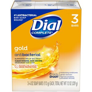 Dial - Jabón desodorante antibacteriano, Gold
