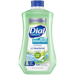 Dial Complete Antibacterial Foaming Hand Soap Refill, Fresh Pear, 32 Fl Oz - 32 Oz , CVS