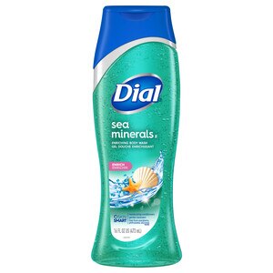  Dial Skin Therapy Exfoliating Body Wash with Himalayan Salt & Exfoliating Beads, 16 OZ, 6CT 