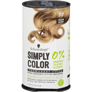 Schwarzkopf Simply Color Hair Color, 8.0 Medium Blonde - 1 , CVS