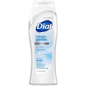 Dial Clean + Gentle Hypoallergenic Body Wash, 16 OZ