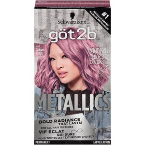 Got2b Metallics Permanent Hair Color, M84 Sakura Pink , CVS