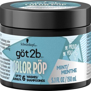 Got2b Color Pop Semi-Permanent Hair Color Mask, Mint, 5.1 Oz , CVS