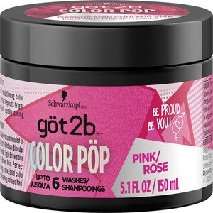 Got2b Color Pop Semi-Permanent Hair Color Mask, Pink, 5.1 Oz , CVS
