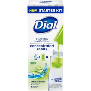 Dial Foaming Hand Wash Concentrated Refill Aloe Starter Kit