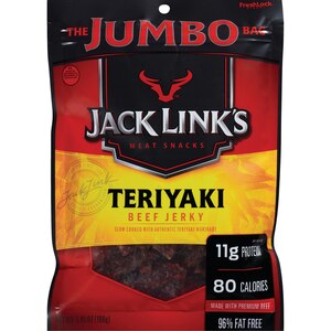 Jack Link's Teriyaki Beef Jerky Jumbo Bag, 5.85 Oz , CVS