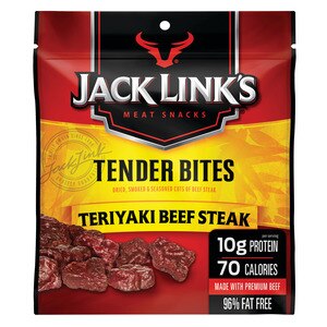 Jack Link's Tender Bites, Teriyaki Beef Steak, 2.85 OZ