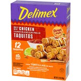 Delimex White Meat Chicken Corn Taquitos Frozen Snacks, 12 ct, 12 oz, thumbnail image 2 of 3