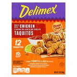 Delimex White Meat Chicken Corn Taquitos Frozen Snacks, 12 ct, 12 oz, thumbnail image 3 of 3
