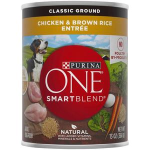 Purina ONE Smart Blend Natural Wet Dog Food,Chicken & Brown Rice