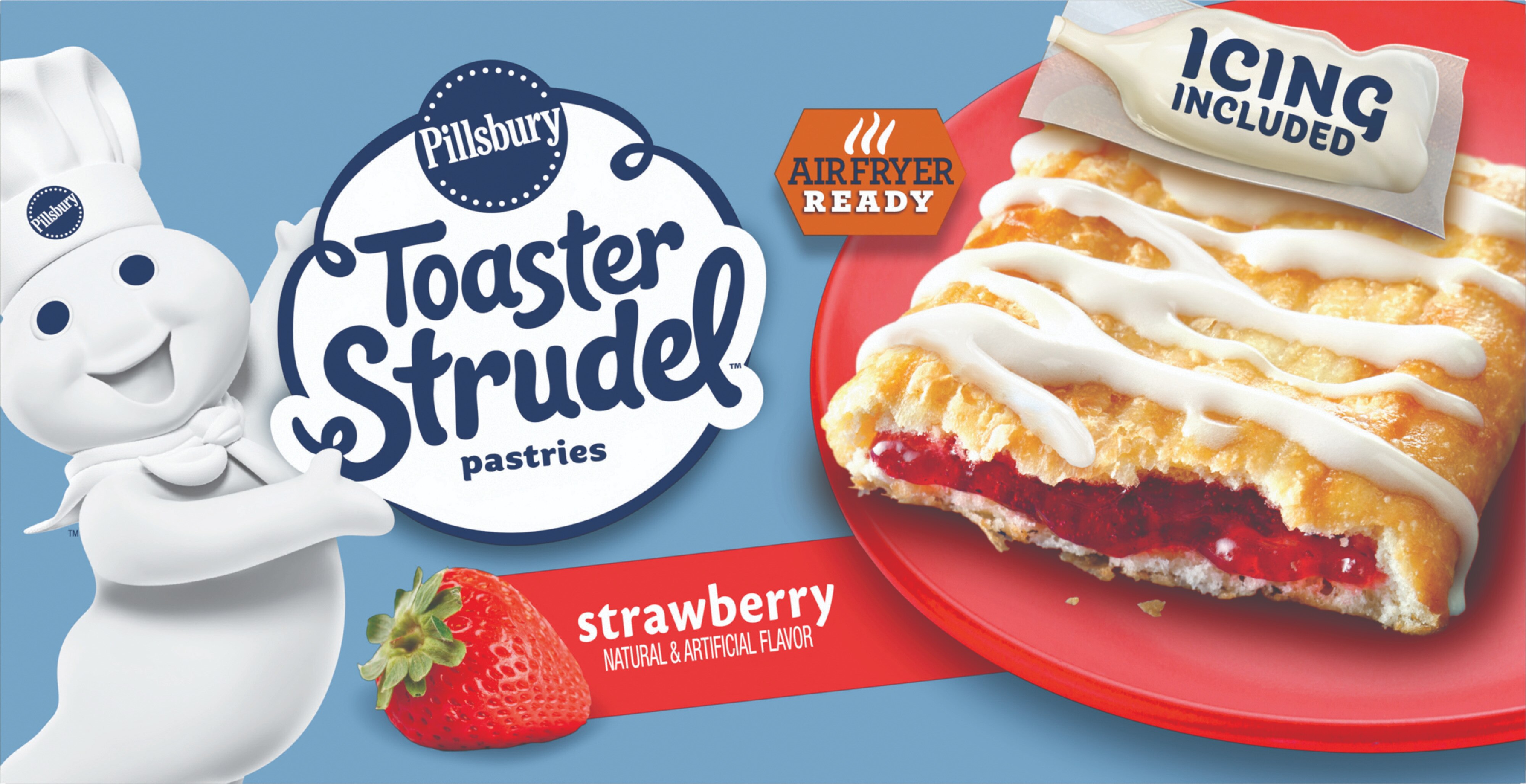 Pillsbury Toaster Strudel Strawberry, 6 Ct, 11.7 Oz - 11.5 Oz , CVS