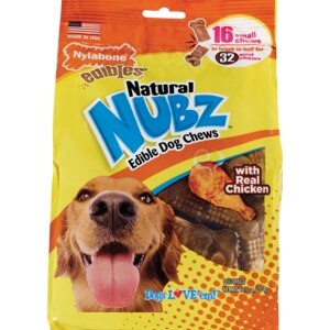 Nylabone Natural Nubz Edible Dog Chews with Real Chicken