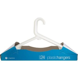 Quality Hangers 12 Pack Clear Plastic Skirt Hangers - Crystal Cut Pants  Hangers - Durable Plastic Hanger Set - Dress Hangers with Adjustable Clips  