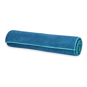 Gaiam Stay-Put Yoga Mat Towel, Lake