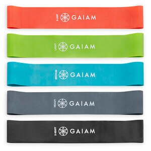 Gaiam Restore Mini Loop Bands 5-Pack