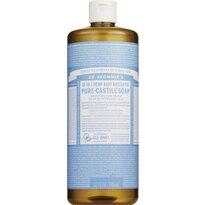 Dr. Bronner's Magic Soaps - Jabón líquido puro de castilla, suave para bebés, sin perfume