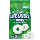 Life Savers Wint-O-Green Breath Mints Hard Candy, Party Size, Bag, 50 oz, thumbnail image 1 of 8
