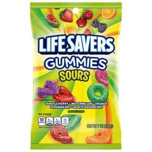 Life Savers, Sour Gummy Candy Bag, 7 Oz