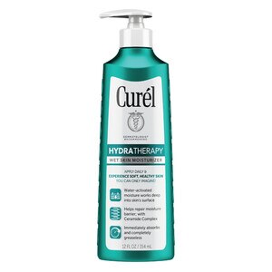 Curel Hydra Therapy - Hidratante para usar sobre la piel húmeda, 12 oz
