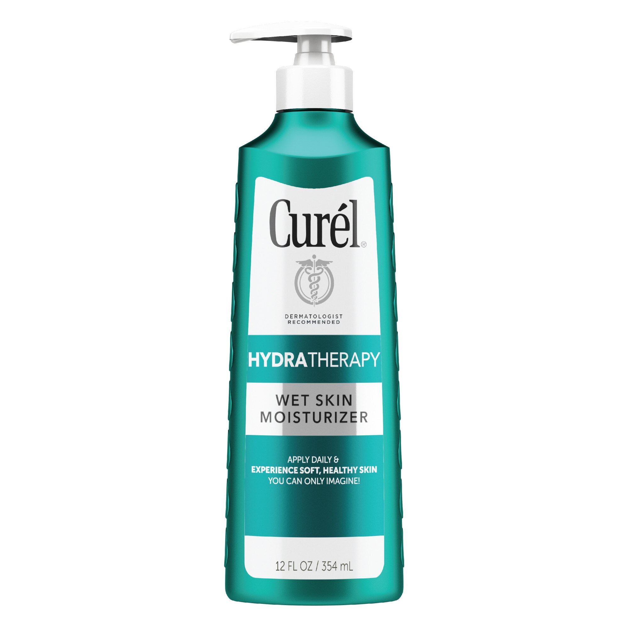 Curel Hydra Therapy In Shower Body Lotion, Wet Skin Moisturizer for Dry or Extra Dry Skin, 12 OZ