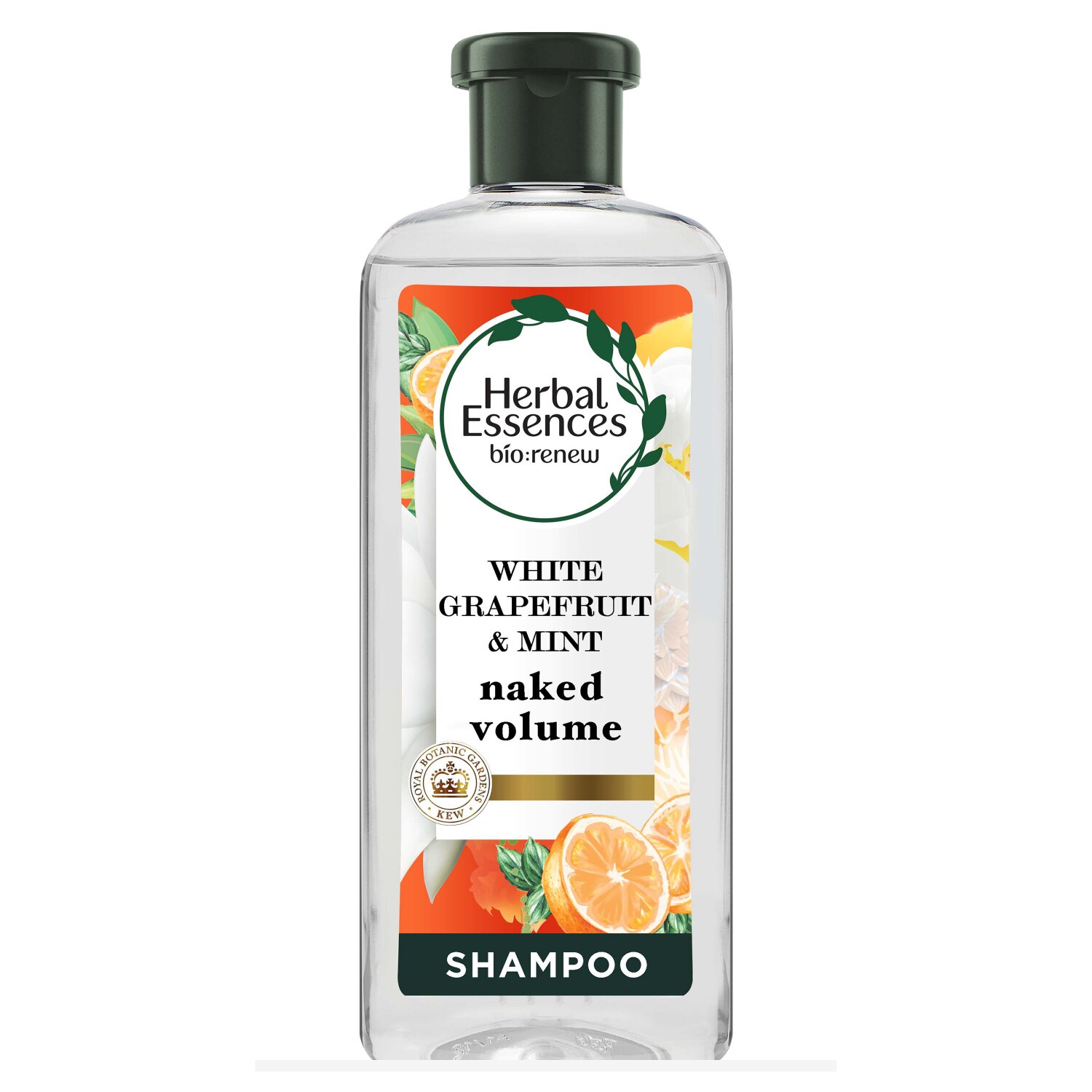 Herbal Essences Bio:Renew Naked Volume - Champú, White Grapefruit & Mosa Mint, 13.5 oz