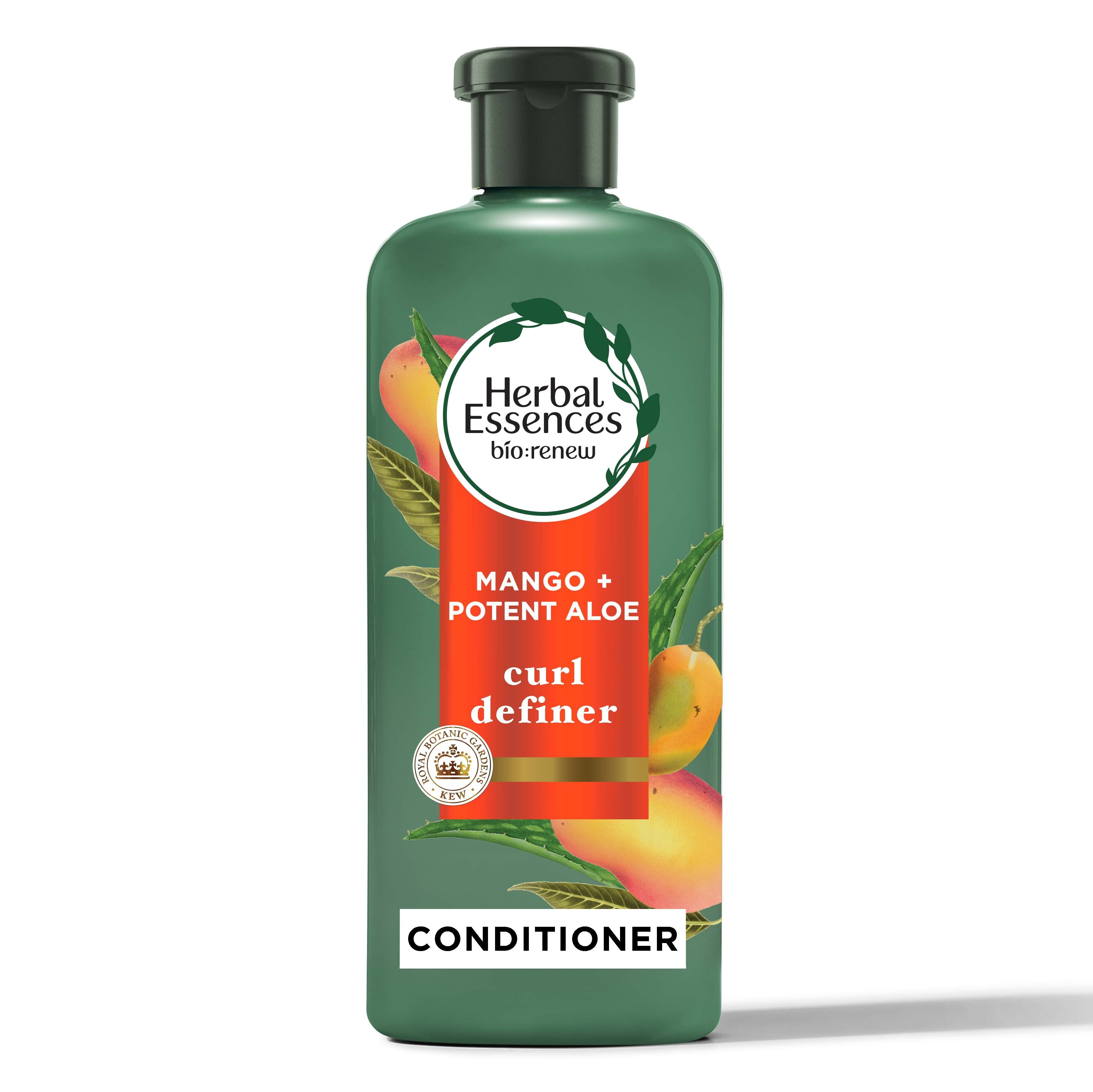 Herbal Essences bio:renew - Acondicionador para cabello rizado, Potent Aloe + Mango, 13.5 oz