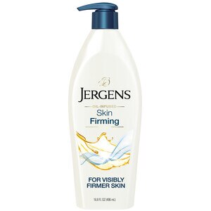 Jergens Skin Firming Body Lotion for Dry to Extra Dry Skin with Collagen and Elastin, 16.8 OZ