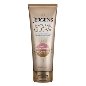 Jergens Natural Glow Daily Self Tanner Body Lotion, Medium to Tan, 7.5 OZ