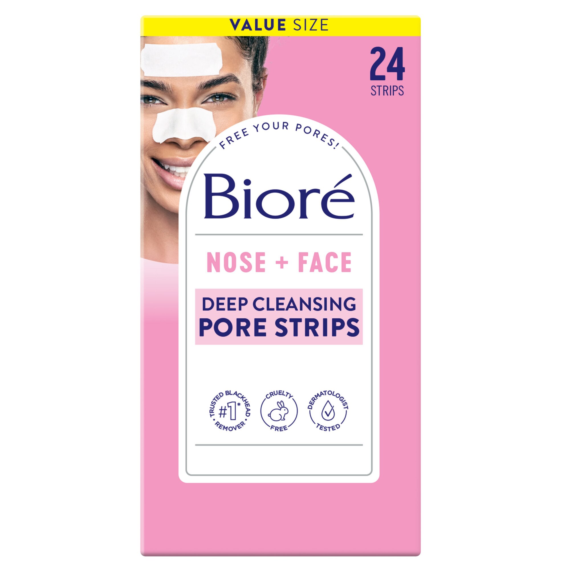 Biore Deep Cleansing Pore Strips, 24 Ct , CVS