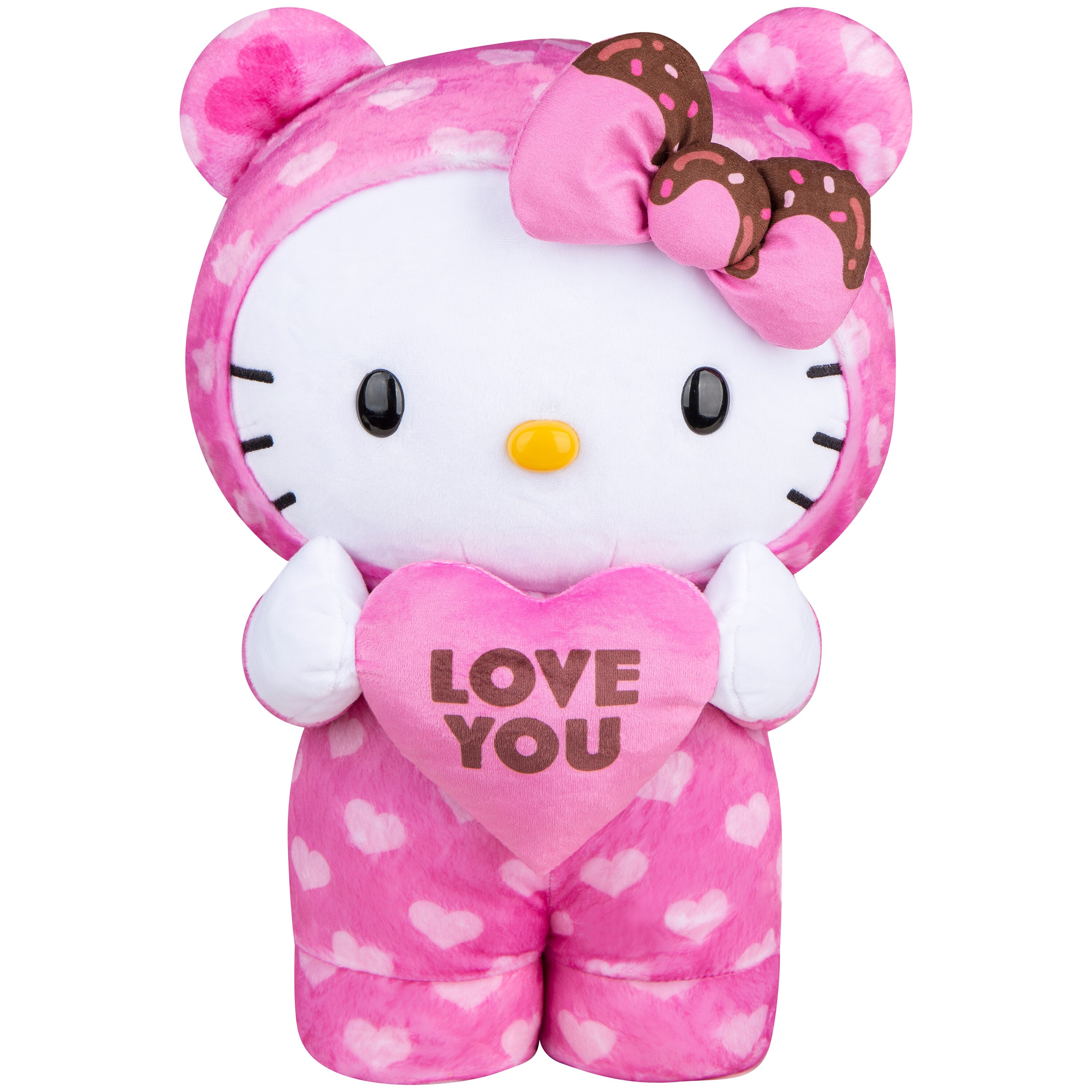 Animated Musical Plush Valentine Hello Kitty In Pink Heart Outfit , CVS
